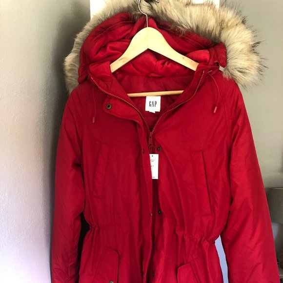 NWT Gap Down Parka Winter Jacket size Small Tall - Picture 3 of 10